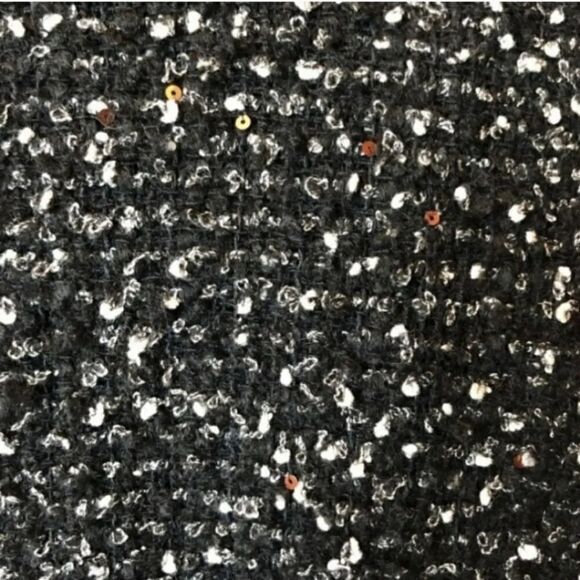 Zara Fantasy Fabric Wool Blend Boucle Tweed Moto Blazer Jacket Size Medium - Picture 12 of 15